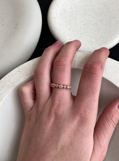 Rose Gold Diamond Band