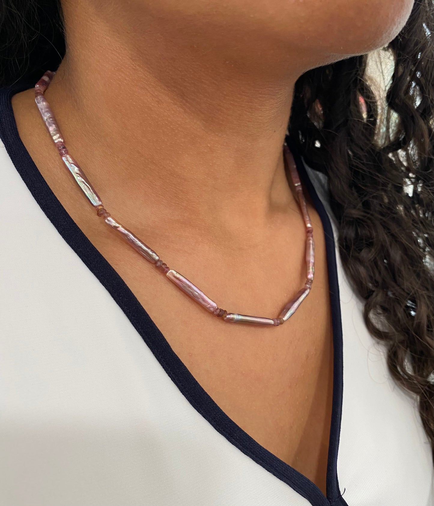 Keshi Pearl Stick Strand