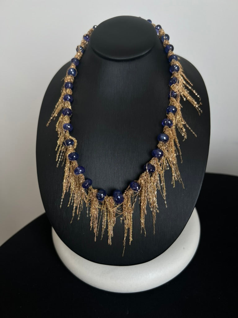 Tanzanite Fringe Necklace