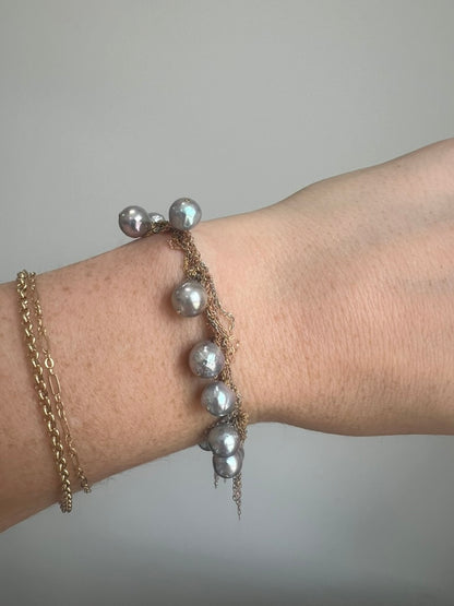 Akoya Pearl Fringe Bracelet