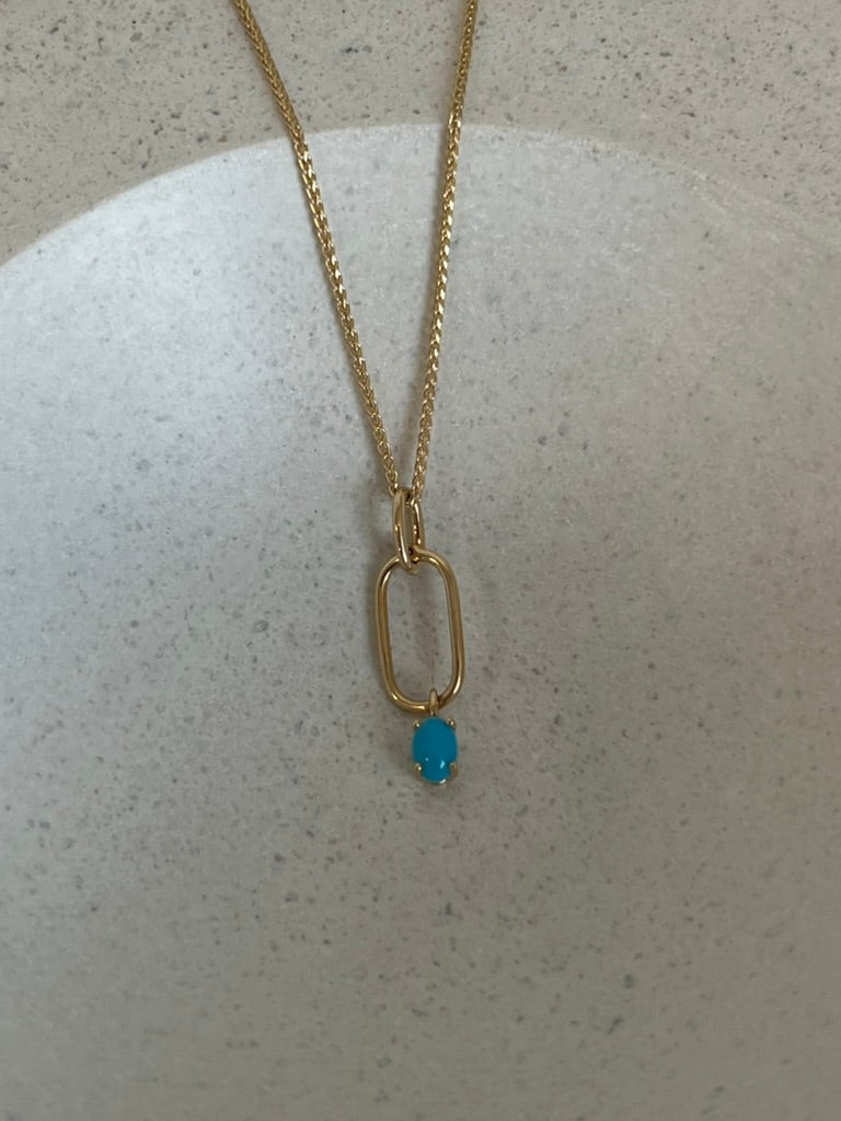 Turquoise Drop Necklace
