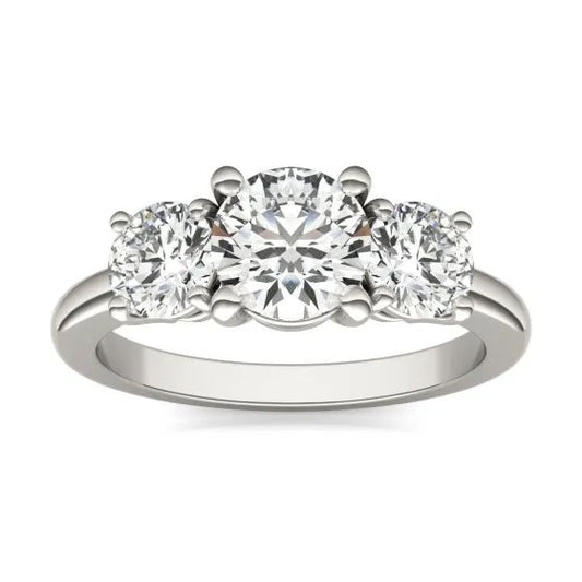 Three Stone Lab Diamond 3 carat ring