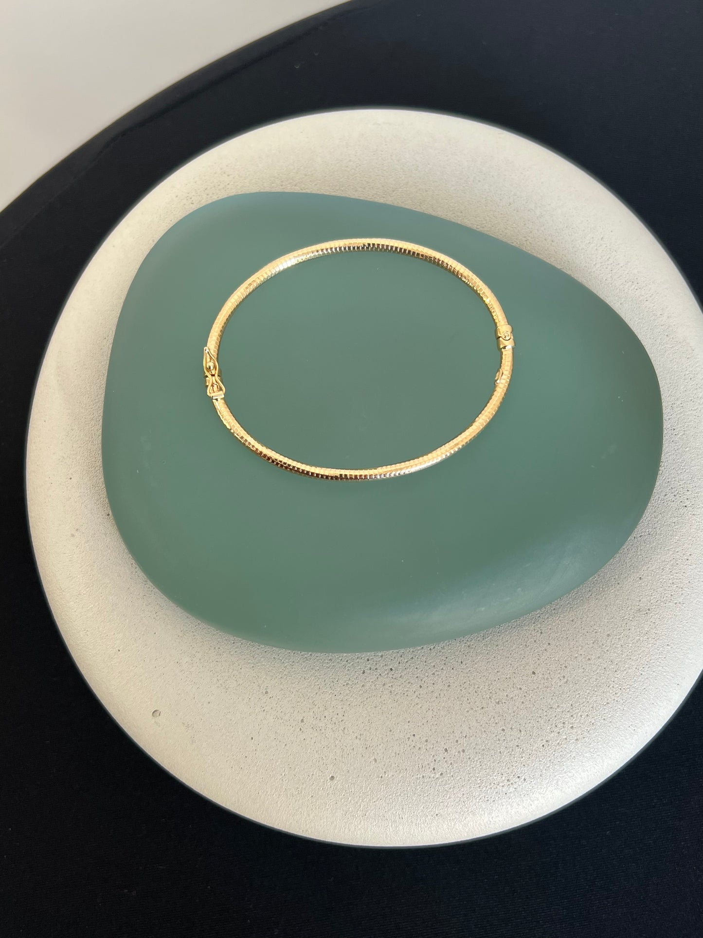 Gold Hinged Bangle