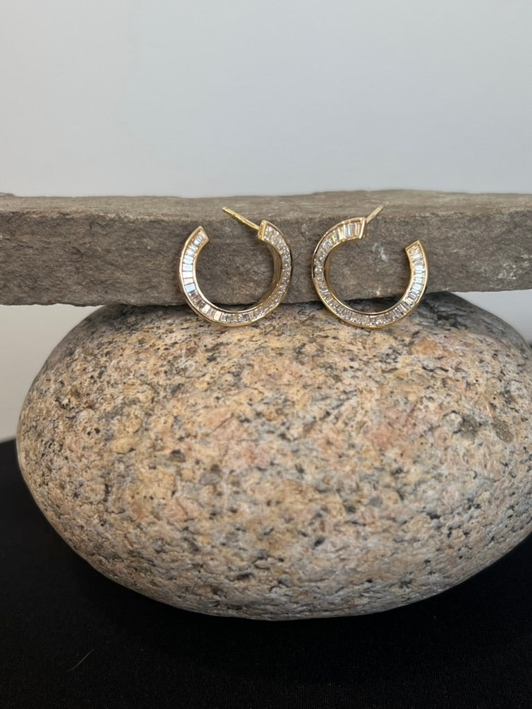 Spiral Diamond Earrings