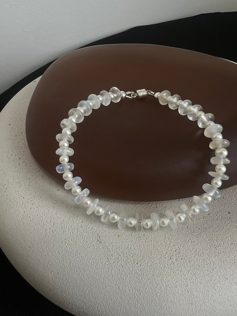 Pearl and Moonstone Bracelet