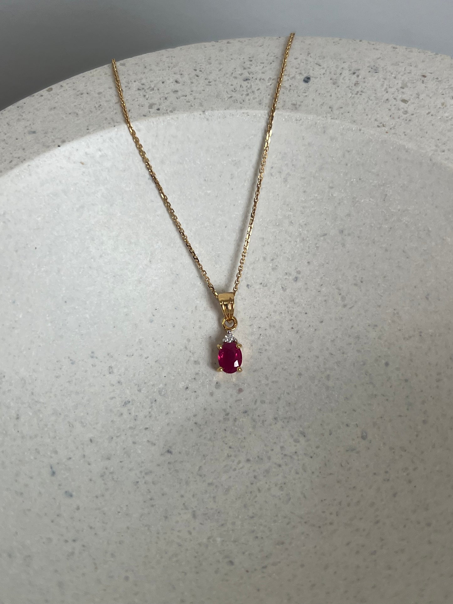 Ruby and Diamond Pendant