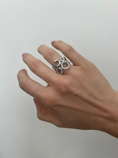 Diamond Circles Ring