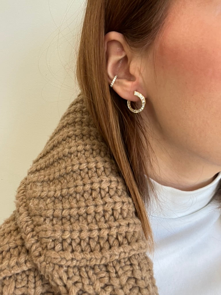 Spiral Diamond Earrings