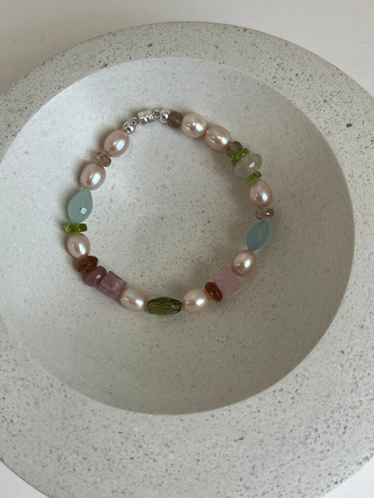 Treasure Chest Bracelet with Tourmaline