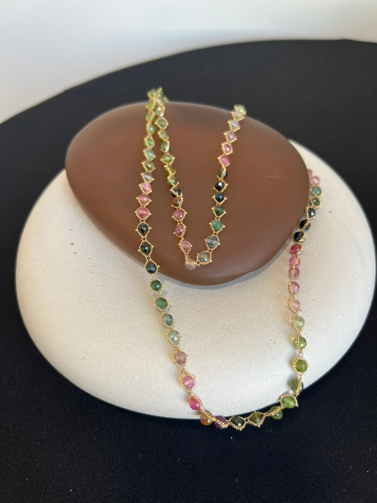 Watermelon Tourmaline Necklace