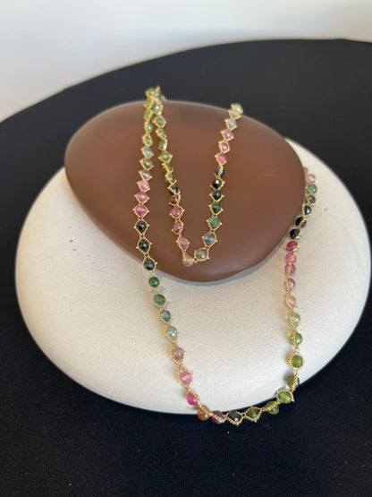 Watermelon Tourmaline Necklace
