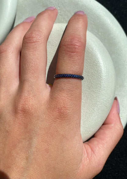 Sapphire Paved Band