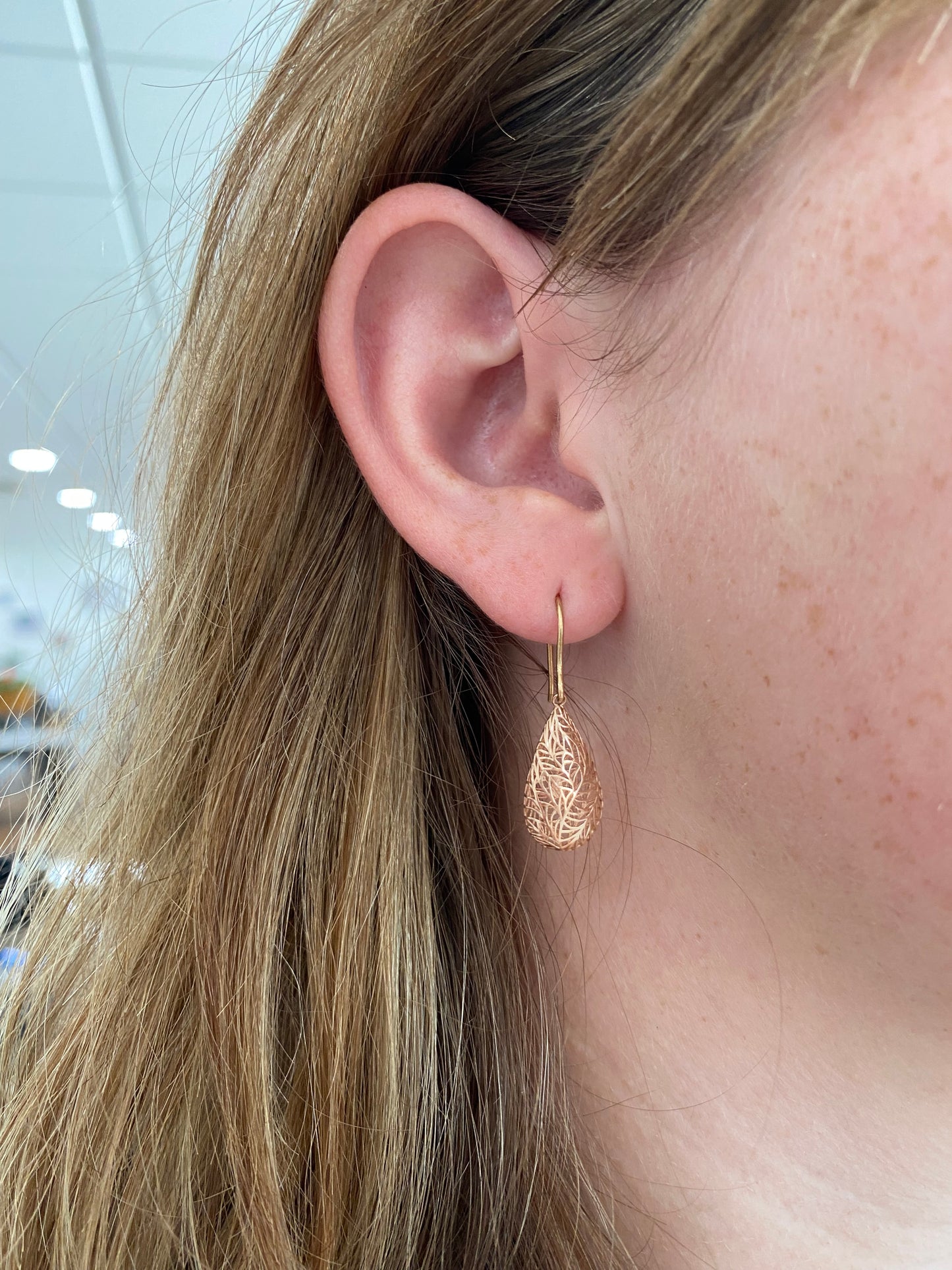 Rose Gold Cut Out Earring Dangles