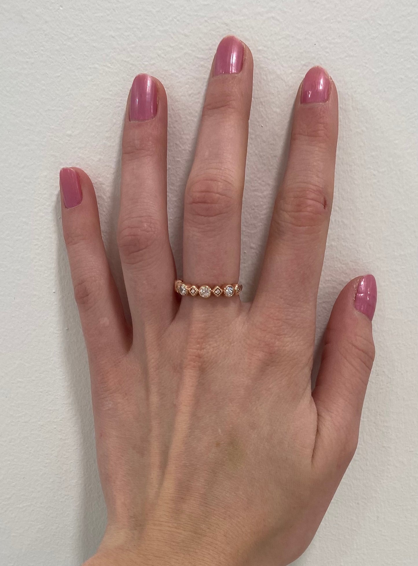 Rose Gold Diamond Band