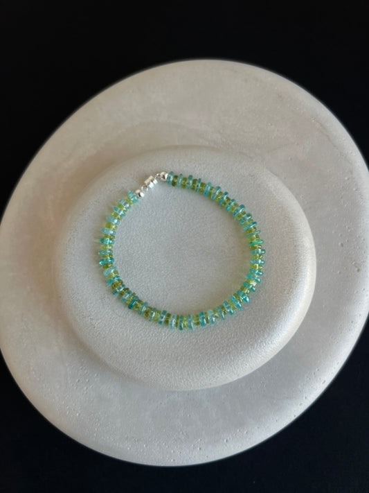 Apatite and Peridot Bracelet