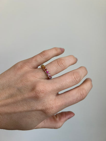 Rainbow Sapphire Ring