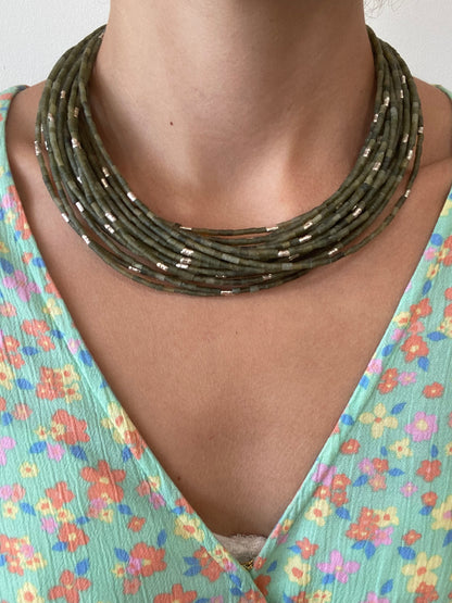 Jade Multi Strand Necklace