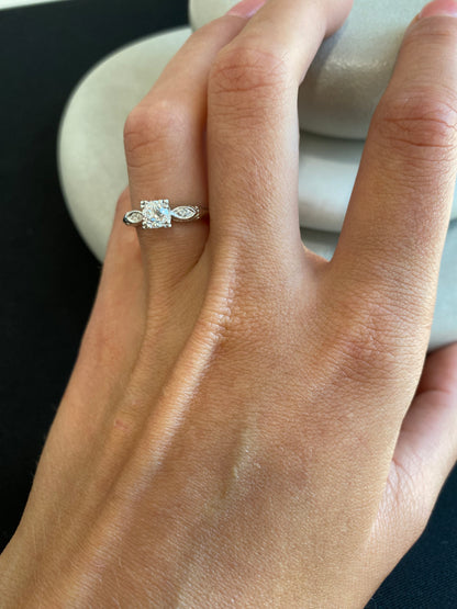 Vintage Old Mine Diamond Engagement Ring