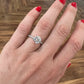 Diamond Engagement Ring with Hidden Halo