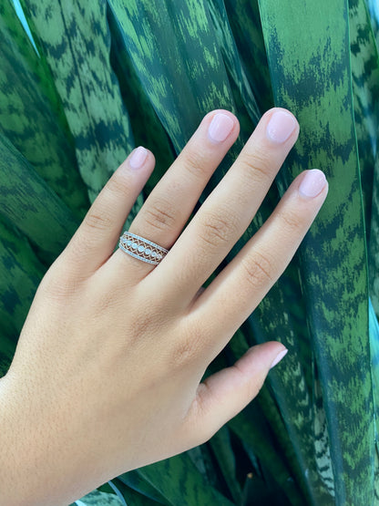 Negative Space Diamond Band