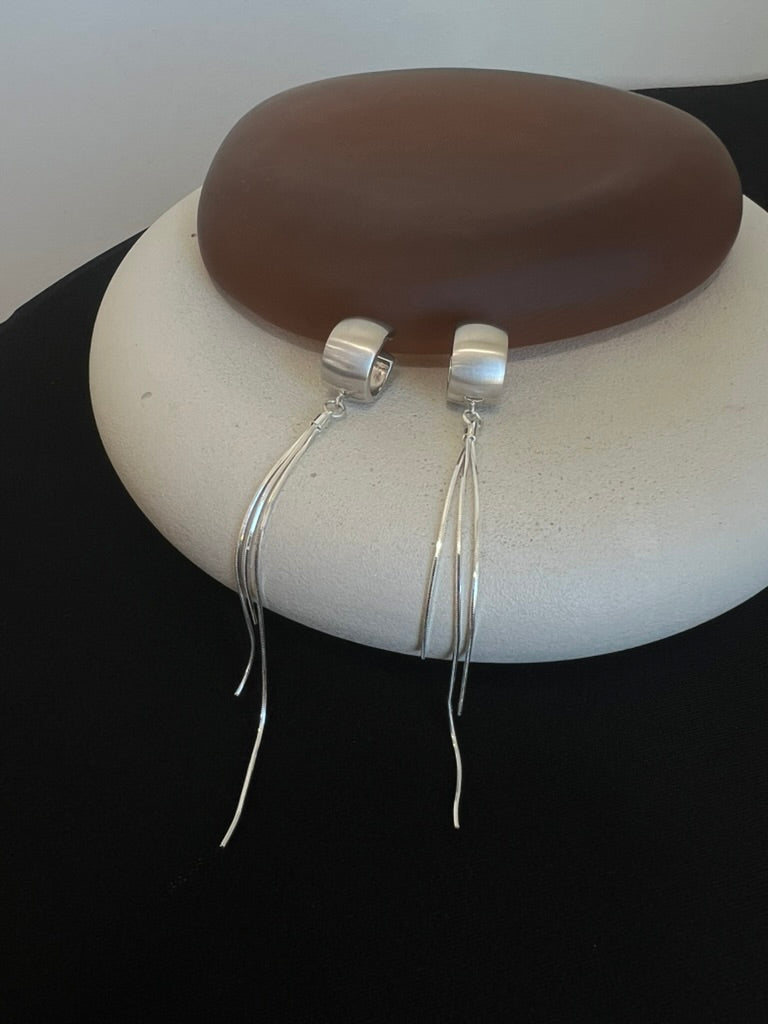 Shimmer Earrings - Hoop Top