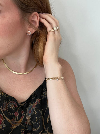 Diamond Front-Back Hoops