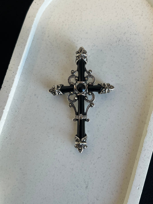 Black Onyx Cross
