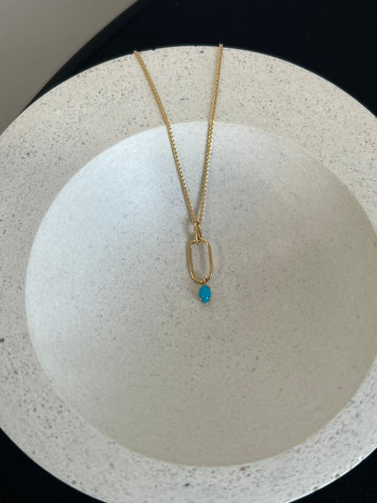 Turquoise Drop Necklace