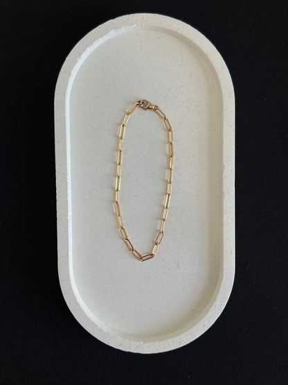 Paper Clip Bracelet - Gold Filled