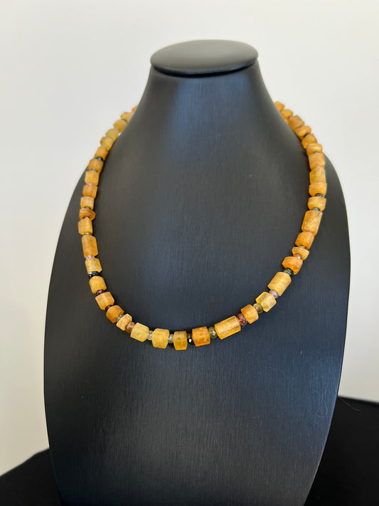 Yellow Tourmaline Necklace