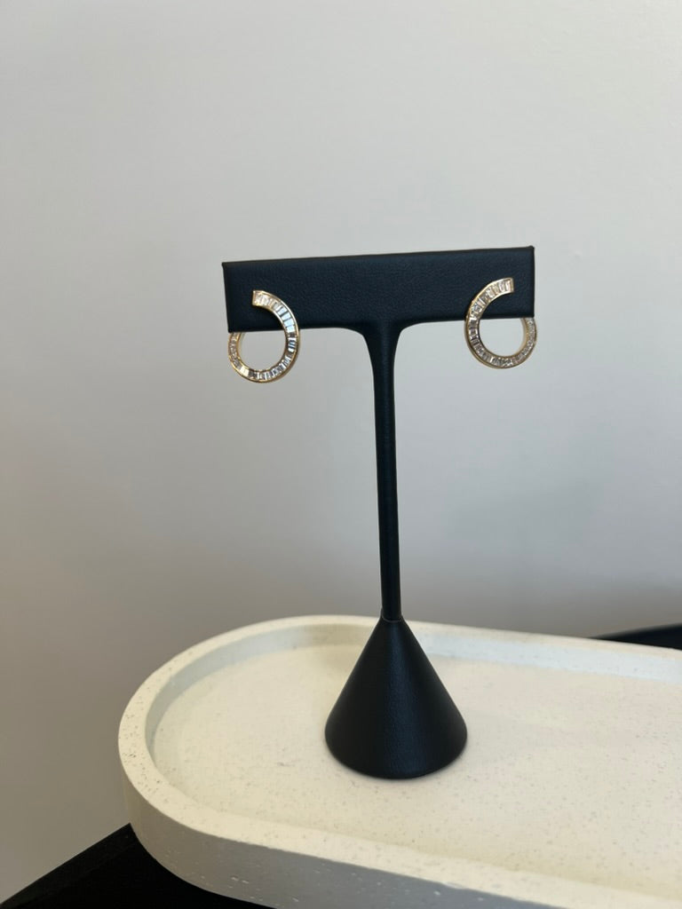 Spiral Diamond Earrings