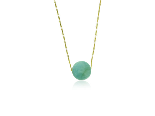 Aquamarine Gumball Necklace