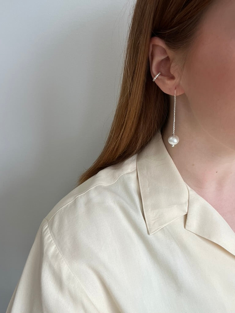 Pearl Threader Earrings