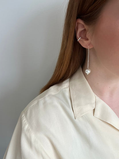 Pearl Threader Earrings