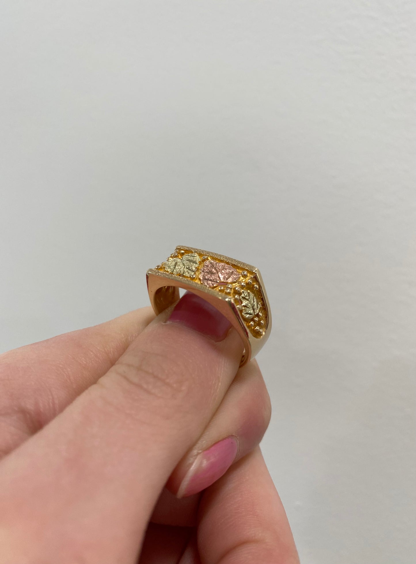 Black Hills Gold Square Top Ring