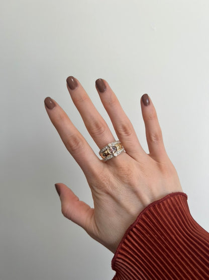 Champagne Diamond Ring