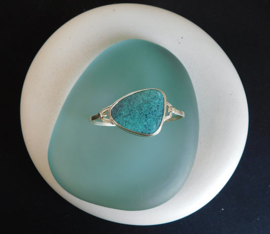 Hand Forged Hubei Turquoise Bracelet
