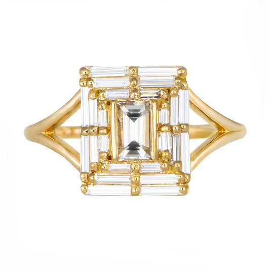 Needle Baguette Temple Ring