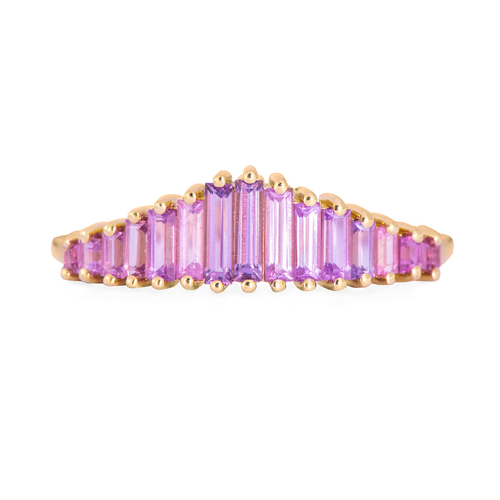 Purple & Lilac Sapphire Ring