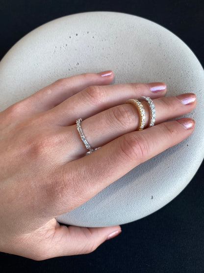 0.75 ct Lab Diamond Band - Yellow Gold