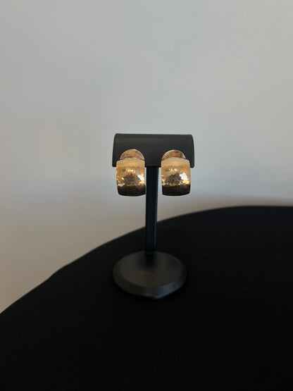 The Golden Bear 14kt Yellow Gold Hammered Hoops