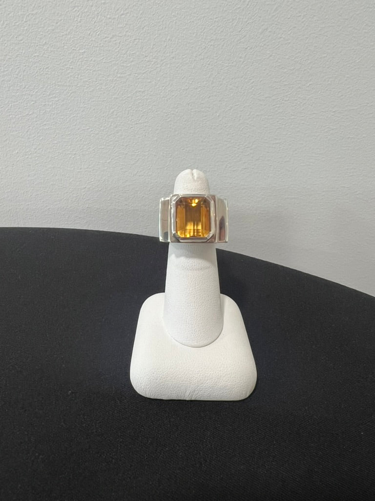 Citrine Ring in Sterling Silver