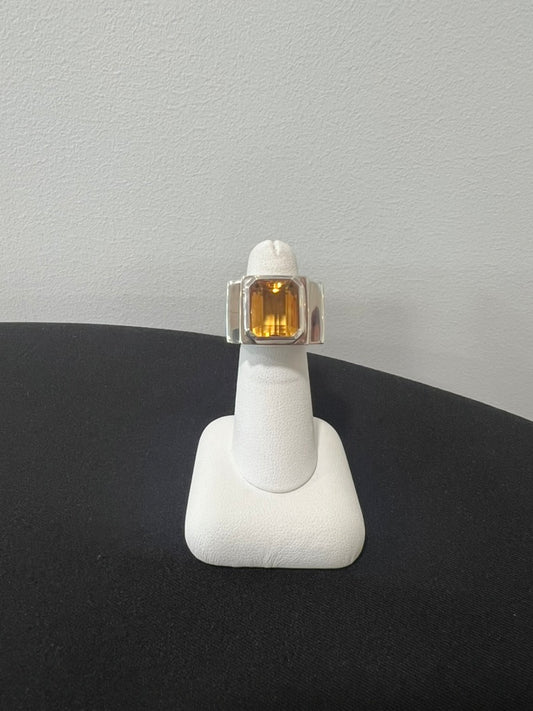 Citrine Ring in Sterling Silver