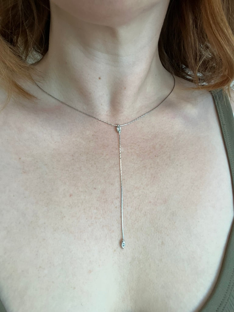 Diamond Lariat Necklace