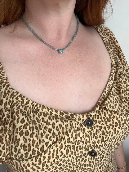 Chrysoberyl, Apatite, and Labradorite Necklace