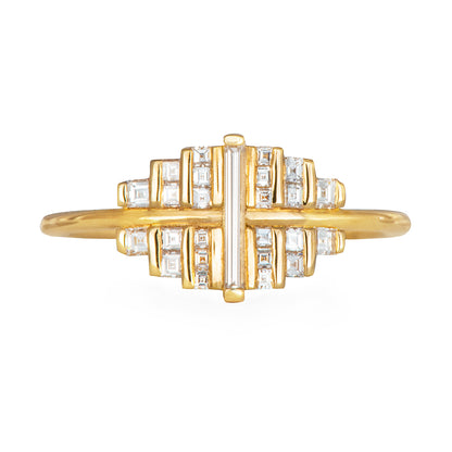 Needle Baguette Cluster Ring