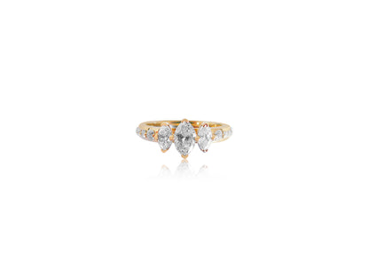 Triple Marquise Custom Ring