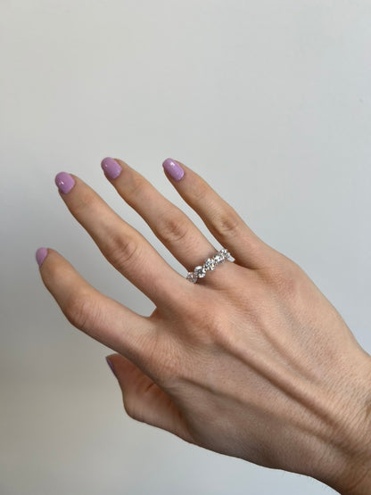 2.49 ct Lab Diamond 5 Stone Ring