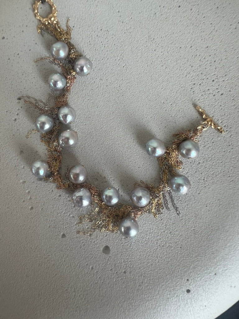 Akoya Pearl Fringe Bracelet