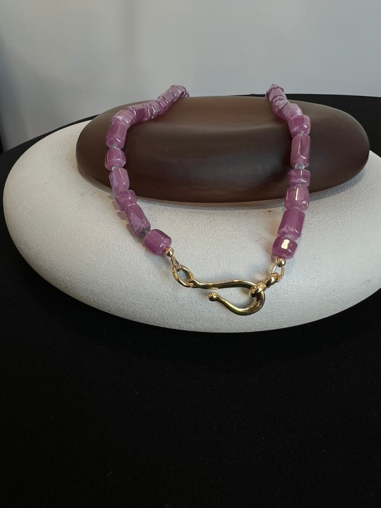 Ruby and Labradorite Necklace